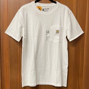 Carhartt Women’s Loose Fit Heavyweight White Pocket T-Shirt Small NWT